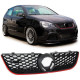Body kit e accessori visivi Griglia sportiva a nido d`ape Griglia del radiatore con bordo Rosso per VW Polo 9N3 05-09 | race-shop.it