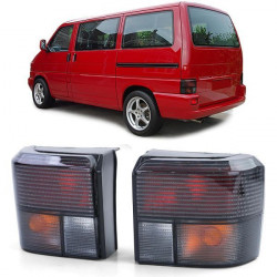 RACES fanali posteriori per VW T4 Bus Transporter Caravelle 90-03, nero-fumé