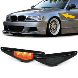 LED Indicatori laterali La coppia Nero/scuro è adatta a BMW 3 Series E46 Coupe Convertible 03-07