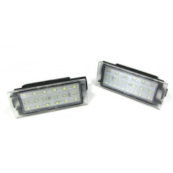 RACES luci targa a LED per Renault Twingo Clio Megane Laguna, bianco