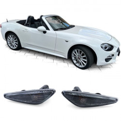 Indicatore di direzione laterale Nero Fumo per Fiat 124 Spider 16-20