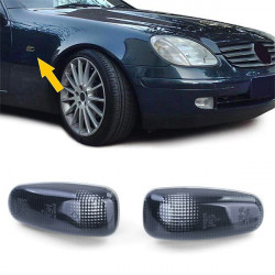 Indicatore di direzione laterale scuro Nero Coppia per Mercedes Sprinter Vito W210 SLK R170