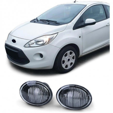 Fari Indicatore di direzione laterale Coppia Nero Fumo per Fiat 500 da 07 Ford Ka Lancia Maserati | race-shop.it