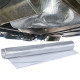 Barriera termica rinforzata adesiva Tappetino di protezione termica dello scarico in alluminio ceramico autoadesivo 1.8mm 50cmx50cm 500°C | race-shop.it