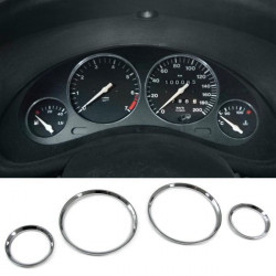 Anelli tachimetro 4 pezzi cromo per Opel Corsa B Tigra A