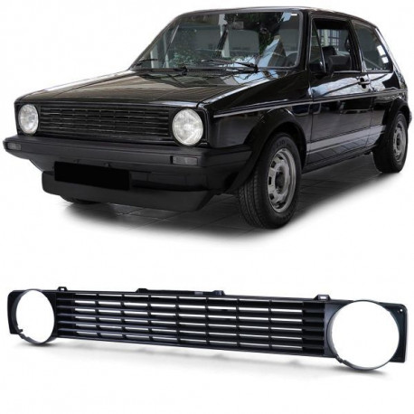 Body kit e accessori visivi Griglia sportiva senza emblema nero per VW Golf 1 + Cabrio + Caddy | race-shop.it