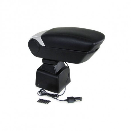Braccioli auto Premium Bracciolo centrale con vano portaoggetti + 2 USB per Nissan Nota 06-12 | race-shop.it