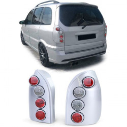Hella Fanali posteriori in vetro posteriori Argento Coppia per Opel Zafira A 99-05