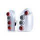 Fari Hella Fanali posteriori in vetro posteriori Argento Coppia per Opel Zafira A 99-05 | race-shop.it
