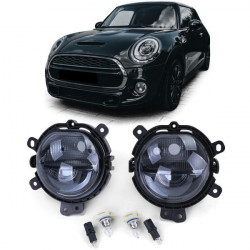 RACES fendinebbia per Mini One Cooper F54 F55 F56 F57 13, nero-fumé