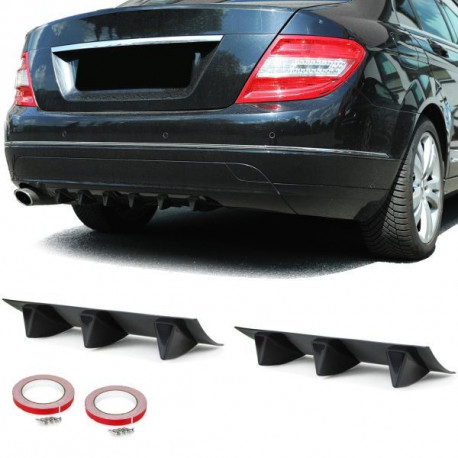 Body kit e accessori visivi RACES diffusore posteriore universale 6 pinne | race-shop.it