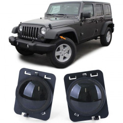 RACES frecce laterali a LED per Jeep Wrangler JK 07-17, nero-fumé