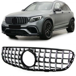RACES griglia (Sport) per Mercedes GLC X253 Coupe C253 15-19, cromo nero