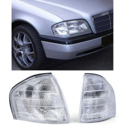 Bianco indicatore di direzione Coppia per Mercedes C Class W202 93-00