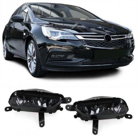 Fari Fendinebbia Coppia Nero Fumo per Opel Astra K da 2015 Zafira C da 2016 | race-shop.it