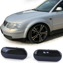 LED Barra luminosa Indicatore di direzione laterale Nero per VW Passat 3B 3BG Polo 6N 9N Sharan Vento
