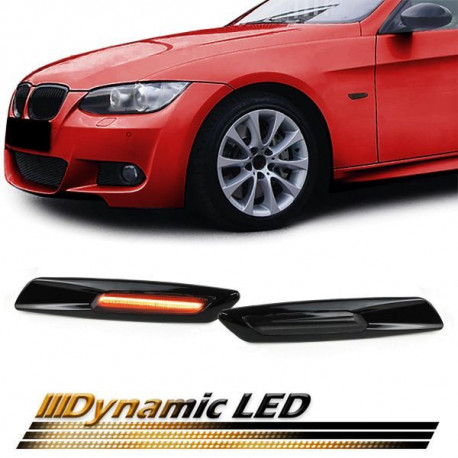 Fari LED Indicatori Dinamico laterali nero adatto per BMW 1 Series E82 E88 5 Series E60 E61 | race-shop.it