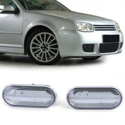 LED Indicatori Dinamico laterali Trasparente per VW Golf 3 + 4 Bora Lupo Up!