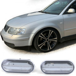 LED Indicatori Dinamico laterali Trasparente per VW Passat 3B 3BG Polo 6N 9N Sharan Vento