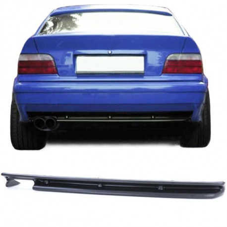 Body kit e accessori visivi Sport Diffusore posteriore insert doppio tubo a sinistra per BMW 3 series E36 90-99 | race-shop.it