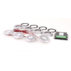 Hella Celis Set di luci interne SpotLED argento universale 9-32 Multivolt