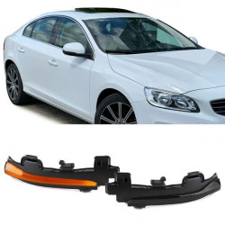 LED Specchio indicatore di direzione Nero per Volvo S60 II S80 II V40 II V60 V70