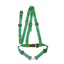Cinture di sicurezza sportive a 3 punti RACES 2" (50mm), verde