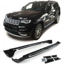 Pedane in alluminio per la protezione dei fianchi Stile OE per Jeep Grand Cherokee WK2 10-17