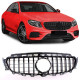 RACES griglia (Sport) per Mercedes E Class W213 S213 16-20, nero lucido