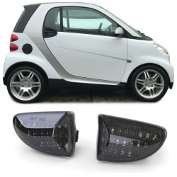 LED Indicatori laterali Nero per Smart Fortwo Cabrio Coupe 451 da 07