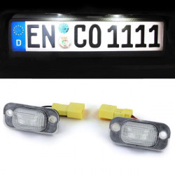 RACES luci targa a LED per Seat Toledo 1 1L 91-99, bianco
