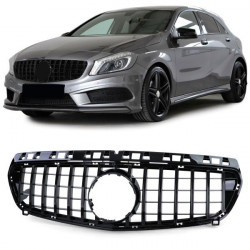 Griglia del radiatore Sportivo Nero Lucido per Mercedes A Class W176 12-15