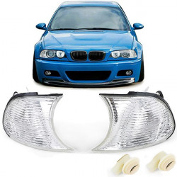 Indicatori di direzione Coppia Bianchi per BMW 3 Series E46 Coupe Convertible 98-01