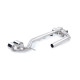 Terminali Universali Terminali di scarico 4 tubi duplex conversione Sport Look adatto per BMW F10 F11 F12 F13 | race-shop.it