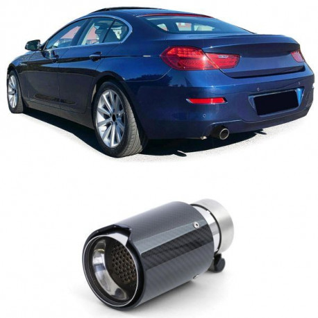 Terminali Universali Terminale di scarico Sport Carbon Nero per BMW 6 Series F12 F13 da 11 | race-shop.it