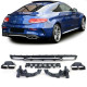 Body kit e accessori visivi Diffusore posteriore sportivo per terminali di scarico cromati per Mercedes C C205 Coupe 15-18 | race-shop.it