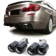 Terminali Universali Terminali di scarico a doppio in carbonio 4 tubi duplex adatto per BMW 5 Series F10 F11 6 Series F12 F13 | race-shop.it