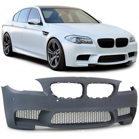 Body kit e accessori visivi Paraurti sportivo anteriore + griglia + copertura per BMW 5 Series F10 F11 M550d M5 | race-shop.it