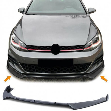Body kit e accessori visivi Spoiler anteriore lip nero per VW Golf 7 GTI Sedan 12-21 | race-shop.it