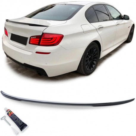 Body kit e accessori visivi Spoiler posteriore sportivo lip Nero Lucido con ABE per BMW 5 Series F10 F18 10-16 | race-shop.it
