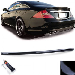Spoiler posteriore sportivo lip nera lucida per Mercedes CLS C219 04-10
