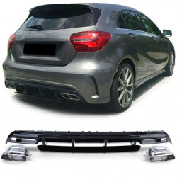 RACES diffusore posteriore (Sport) per Mercedes A Class W176 from 15, cromo