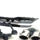 Body kit e accessori visivi Sport Diffusore posteriore nero con terminali di scarico cromati per Mercedes A Class W177 da 19 | race-shop.it