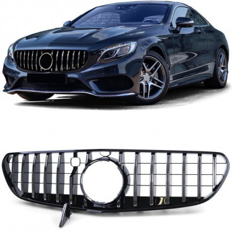 Body kit e accessori visivi Griglia sportiva cromo nera lucida per Mercedes S Coupe 217 Convertible A217 14-17 | race-shop.it