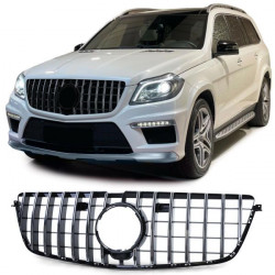 Griglia sportiva Nero Lucido cromo adatto a Mercedes GL X166 12-15