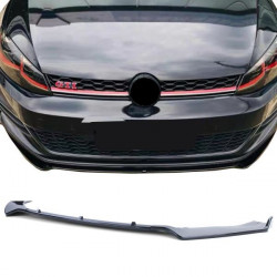 CUP Spoiler anteriore lip nero lucido per VW Golf 7 13-20
