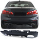 Body kit e accessori visivi RACES diffusore posteriore (Sport Performance) per BMW 5 Series G30 G38, nero opaco | race-shop.it