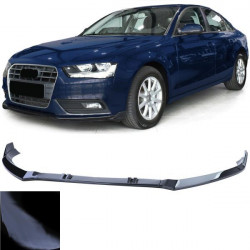 Spoiler paraurti anteriore nera lucida per Audi A4 B8 8K facelift 11-15