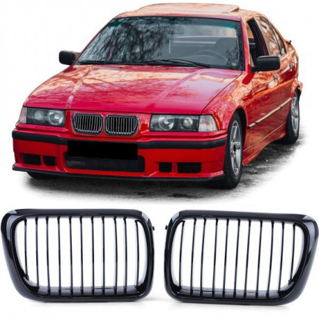 Body kit e accessori visivi RACES griglia (Sport Performance) per BMW 3 Series E36 96-99, nero lucido | race-shop.it