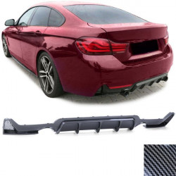 Diffusore posteriore performance carbone Tubo singolo re+li adatto per 4 series BMW F32 F33 F36